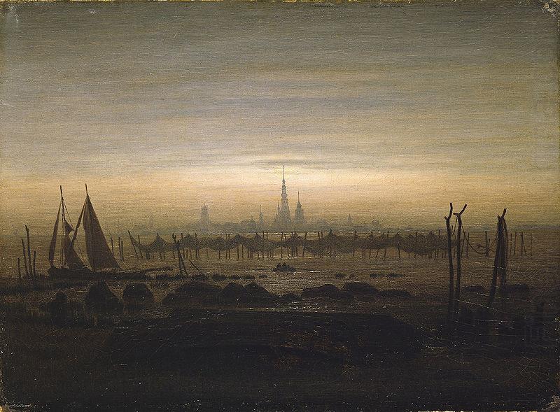 Greifswald im Mondschein, Caspar David Friedrich